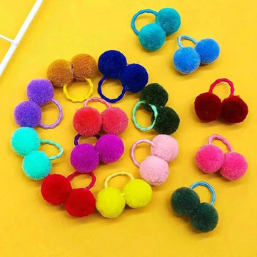 cute pet hair ties | soft pom pom hair ties | pet hair accessories for dogs | ultrasonic cleaning