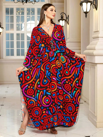 Fashion Personalized Cotton Printed Beach Dress Women