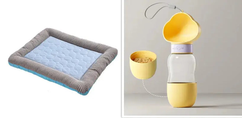 Pet Cooling Pad Bed For Dogs Cats Puppy Kitten Cool Mat Pet Blanket Ice Silk Material Soft For Summer Sleeping Blue Breathable Meifu Market