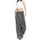 stretchable wide-leg trousers | high-waisted casual pants | breathable fabric womens trousers | ultrasonic cleaning