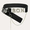 American Retro Decoration Butterfly Drill Buckle Personality Belt - back view (material: leather | color: pink | pattern:...