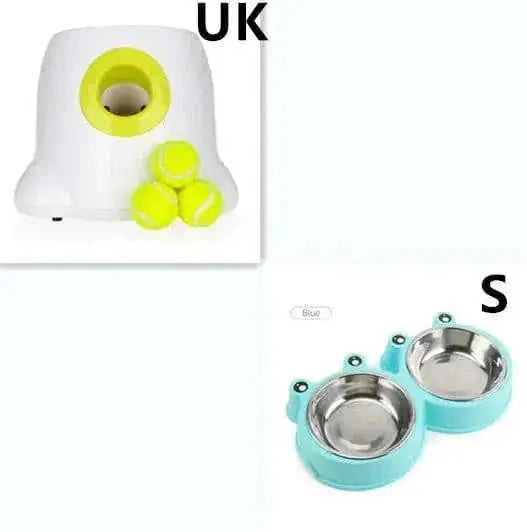 automatic dog ball launcher | interactive pet toy | durable plastic construction | ultrasonic cleaning