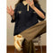 vintage cotton polo shirt | loose fit short sleeve top | casual womens polo | ultrasonic cleaning