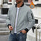 thickened waffle knit cardigan | mens zipper cardigan jacket | stand collar winter coat | ultrasonic cleaning