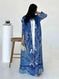 plus-size abaya robe | long cardigan coat | breathable cotton fabric | energy saving