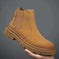 New Autumn And Winter British Style Rhubarb Worker Boot Thick Bottom High Top Smoke Pipe 41 - scale comparison view