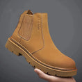 New Autumn And Winter British Style Rhubarb Worker Boot Thick Bottom High Top Smoke Pipe Meifu Market