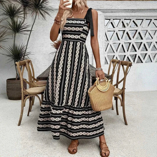 lightweight cotton blend | breathable summer dress | adjustable sling swing | ultrasonic cleaning