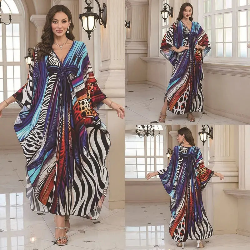 Fashion Personalized Cotton Printed Beach Dress Women Meifu Market