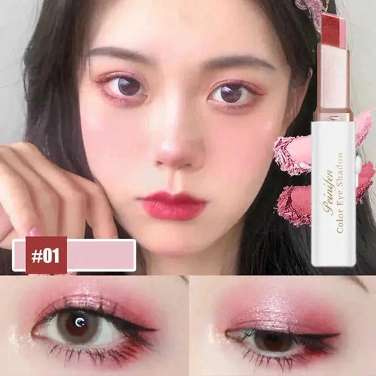 waterproof eyeshadow stick | double-ended eyeshadow pen | long-lasting shimmer eyeshadow | ultrasonic cleaning