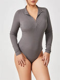 seamless shapewear jumpsuit | long sleeve bodysuit for women | slimming romper with zipper | ultrasonic cleaning