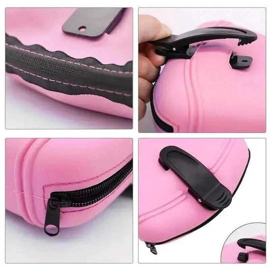 Dog Treat Pouch - Training Bag Waist Pack with Silicone Storage Pink - packaging and presentation
