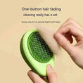 self-cleaning grooming brush | pet hair remover tool | gentle massage brush | ultrasonic cleaning