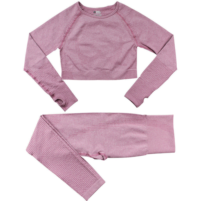 Seamless Knitted Dot Yoga Suit For Women Meifu Market