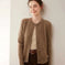 soft cashmere sweater | round neck cardigan | knitted sweater coat | ultrasonic cleaning