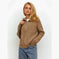 Europe And America New Stripe Casual Loose Knitwear Coat Women Meifu Market