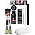 crystal nail extension kit | professional nail art set | acrylic nail forms set | energy saving