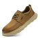 Autumn New Casual Leather Shoes Men's Fashionable All-match Fashionable Shoes Lightweight Gray - scale comparison view