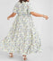 bohemian floral dress | tight waist dress | european style dress | ultrasonic cleaning