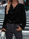 Women's Pile Collar Long Sleeve Top Meifu Market