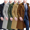 waterproof trench coat | wool blend overcoat | knee length mens coat | ultrasonic cleaning