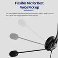 Microphone Volume Control Mute Cancelling Office PC Headphones 3.5mm And USB - texture and material detail