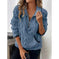 Contrast Color Half-open Collar Plush Women's Sweater Meifu Market
