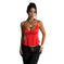 Women's Satin Jacquard V-Neck Slip Top | Floral Loose Tank - Meifu Market