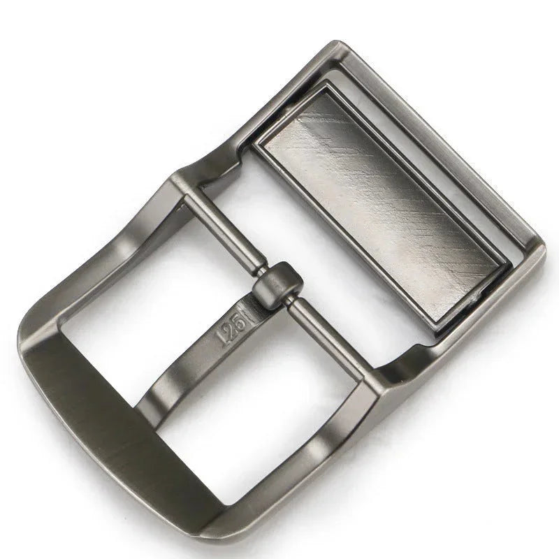 stainless-steel belt buckle | 38cm mens leather belt | heavy-duty brass hardware | energy saving