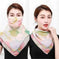 silk neck scarf with upf protection | lightweight sun protection scarf | versatile travel neck gaiter | energy saving