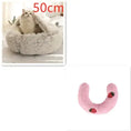 2-in-1 Dog & Cat Bed - Round Plush Warm Winter Pet House Meifu Market