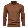 Men's Solid Color Slim Pullover Turtleneck Sweater Winter Casual Tops Clothing Meifu Market