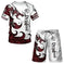 3D Printed Men's T-shirt Sports Suit - view 9 (material: polyester | pattern: solid, check | style: casual, retro |...