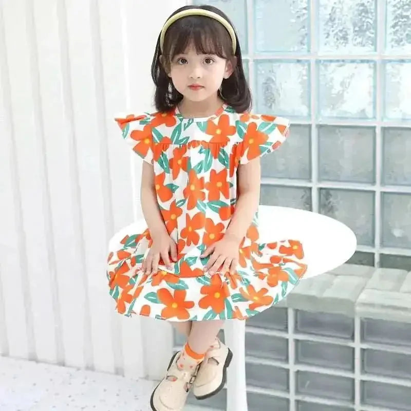 girls party dress with tulle skirt | flower girl dress adjustable straps | girls fashion outfit free shipping | energy saving