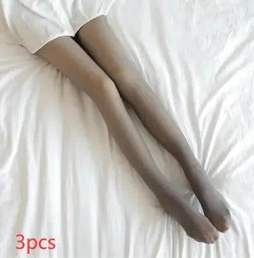 Fake Translucent Plus Size Leggings Fleece Lined Tights Fall And Winter Warm Fleece Pantyhose Women Fleece Lined Pantyhose Thermal Winter Tights