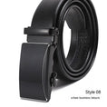 automatic buckle belt | genuine leather belt for men | litchi pattern texture | energy saving