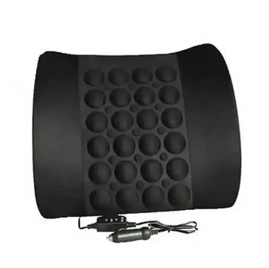12V Car Massager Chair Pad - Neck & Waist Pillow for Pain Relief - view 11 (material: cotton | pattern: check)