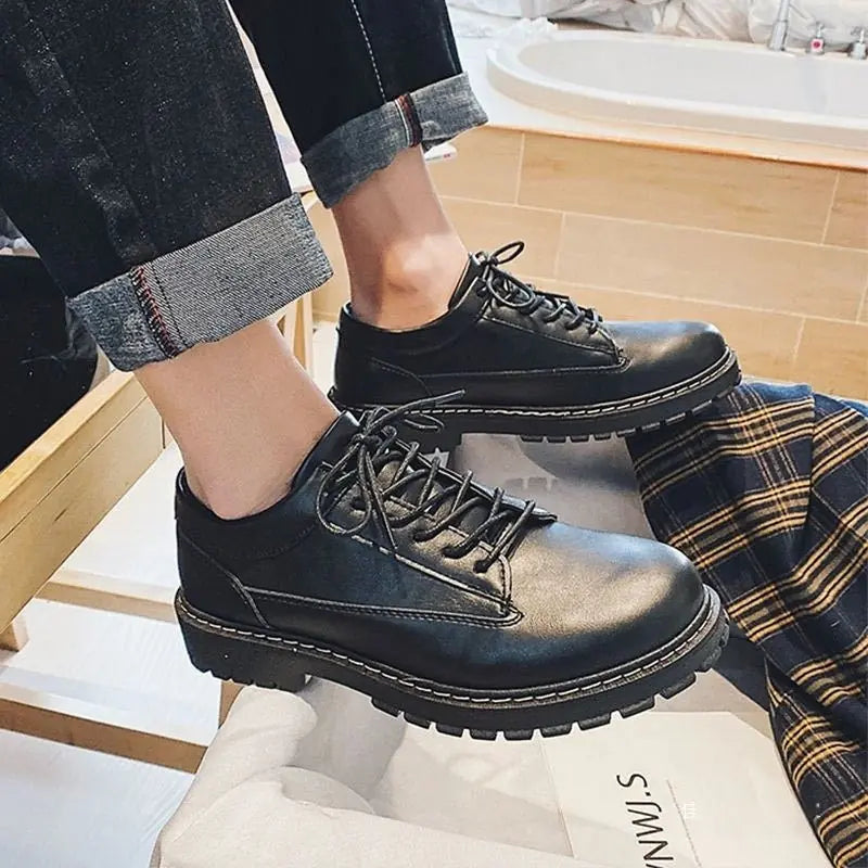 Casual Platform British Wild Men's Shoes Meifu Market