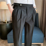 Thin Draping Belt Decorative Casual Pants