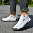Men's Flats Ankle Boots Fashion Casual Side-zipper Boot Temperament Commuter Shoes Meifu Market