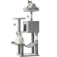 44 Inch Cat Tree Tower, Multi-Cat Climbing Tower With, Natural Sisal Scratching Posts, Extended Platform, Hammock Meifu Market