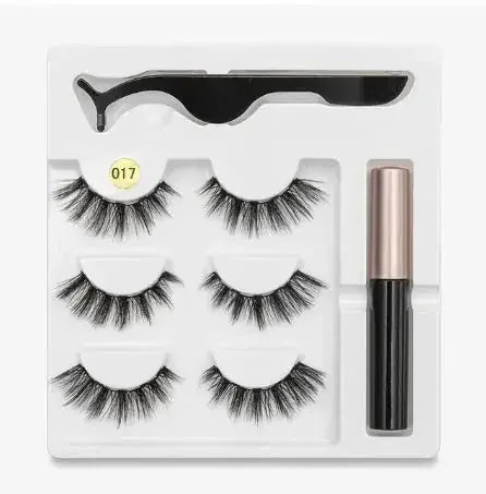magnetic eyelashes with adhesive | reusable false eyelashes | easy application eyelash kit | energy saving