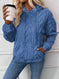 Women's Pullover Jacquard Hooded Loose Fleece Sweatshirt Meifu Market