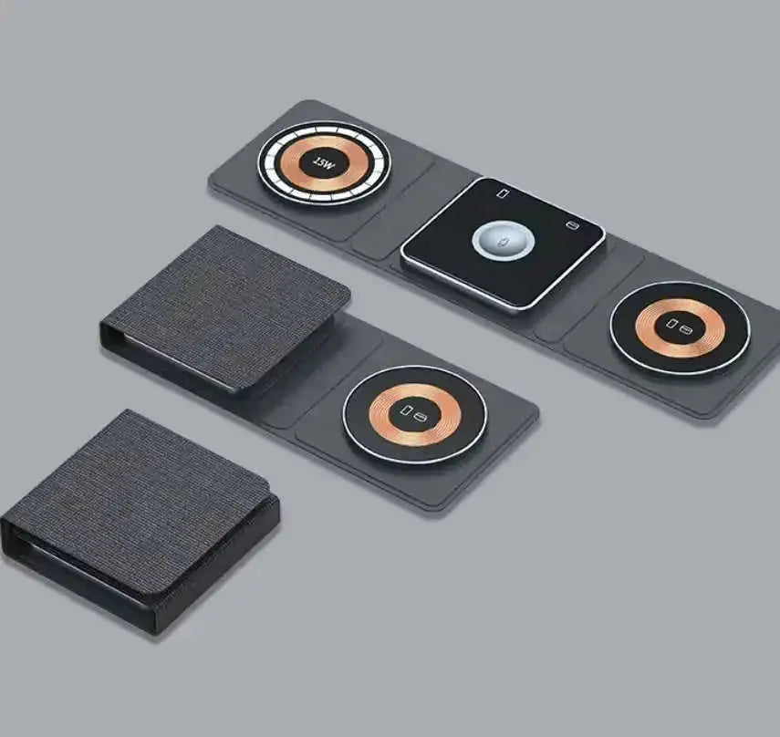 15w fast wireless charging | aluminum alloy construction | multifunctional charging station | ultrasonic cleaning