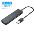 usb 30 hub 4-port | aluminum alloy usb splitter | high-speed data transfer hub | ultrasonic cleaning