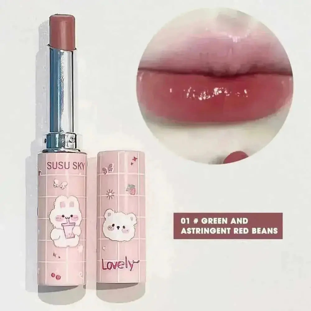 long-lasting non-stick lip glaze | vegan non-stick lipstick | glossy lip stain transfer-proof | ultrasonic cleaning