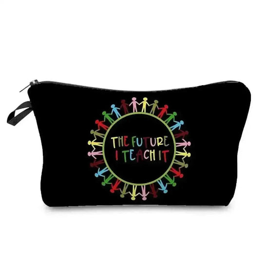 waterproof cosmetic bag | travel makeup organizer with zipper | pvc material toiletry bag | ultrasonic cleaning