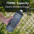 insulated cycling bottle | bpa-free plastic construction | 750ml capacity | energy saving