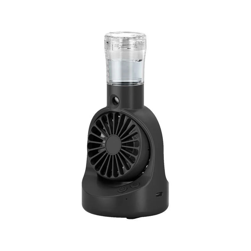 portable handheld spray fan | 4-speed mist fan | usb charging mini fan | ultrasonic cleaning