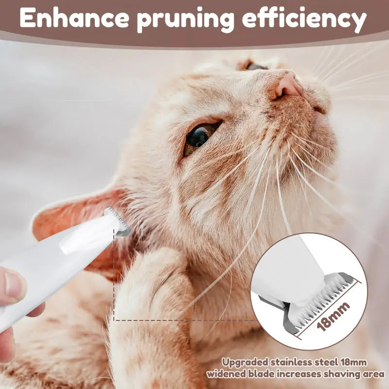 Pets Dog Paw Trimmer With LED Light Fully Waterproof Pet Hair Trimmer With LED Display Dog Clippers For Grooming Widen Blade Meifu Market